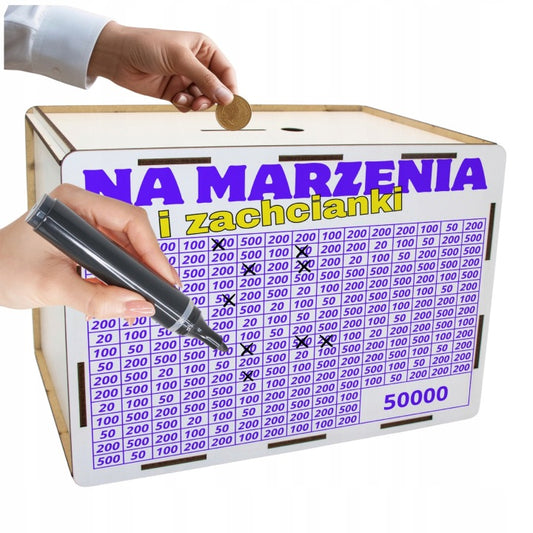 Duża skarbonka Na Marzenia – 50 000 zł