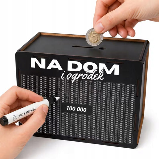 Duża skarbonka Na Dom i Ogródek – 100 000 zł
