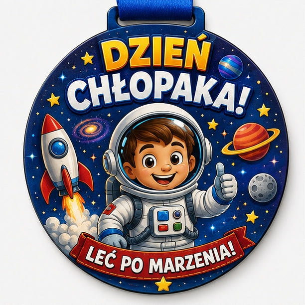 Medal HDF na Dzień Chłopaka - wzór Astronauta