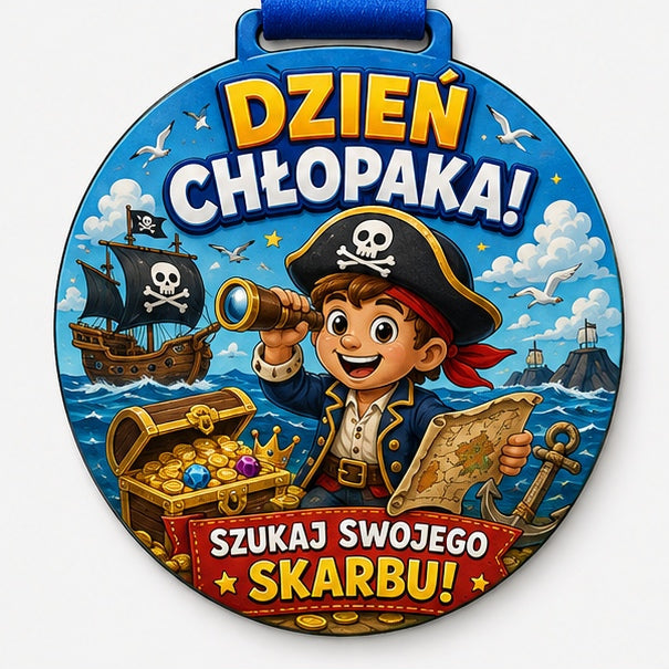 Medal HDF na Dzień Chłopaka - wzór Pirat