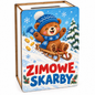 Zimowa skarbonka dla dzieci – wzór Miś na sankach „Zimowe skarby”