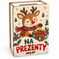 Zimowa skarbonka dla dzieci – wzór Renifer „Na prezenty”